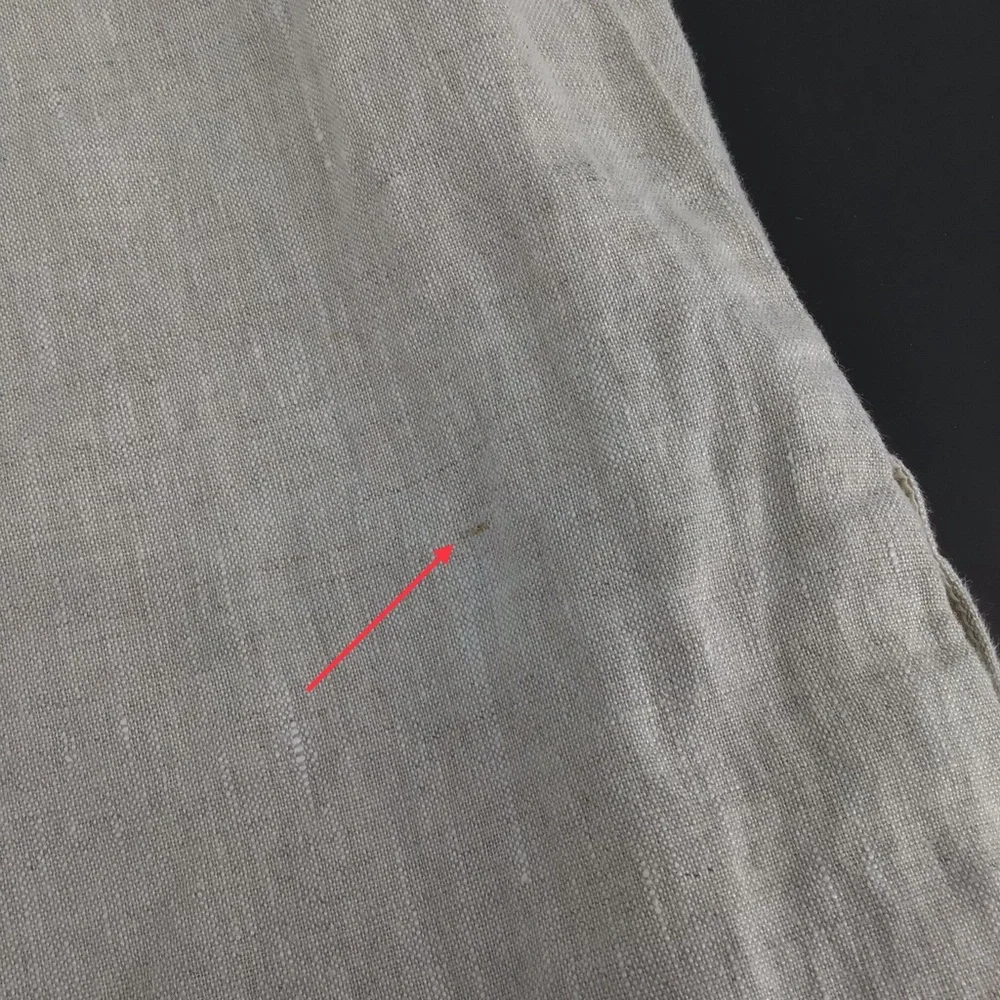 Madewell V-neck Palma Mini Dress in 100% Linen Natural Undyed nq627 Size XXS - Picture 12 of 13